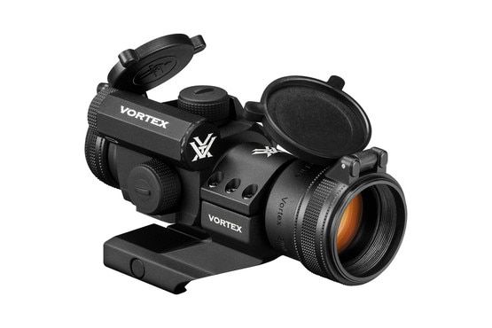 Vortex Optics StrikeFire II Red and Green Dot Sight 4 moa features flip cap optic covers